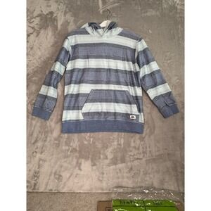 Quiksilver Kids Striped Hoodie Long Sleeve Pocket Pullover Size XL 18/20